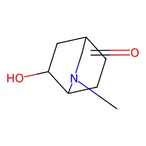 6-Hydroxy-2-methyl-2-azabicyclo(2.2.2)octan-3-one structure
