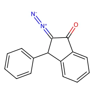 2-Diazo-3-phenyl-1-indanone structure