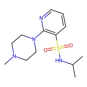 N-(1-Methylethyl)-2-(4-methyl-1-piperazinyl)-3-pyridinesulfonamide structure
