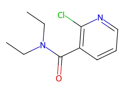 2-Chloro-N,N-diethylnicotinamide structure
