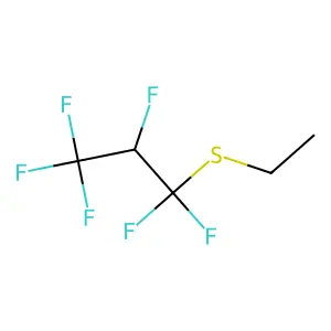 Ethyl-1,1,2,3,3,3-hexafluoropropylsulfide structure