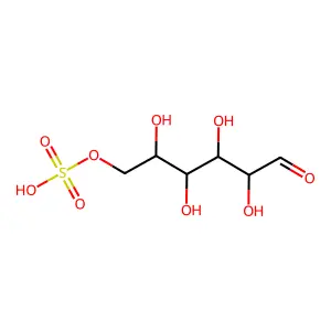 Glucose 6-(hydrogen sulfate) structure