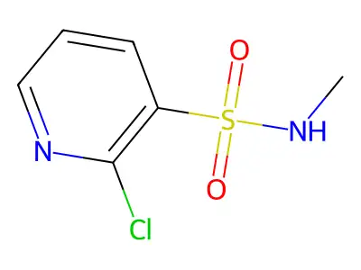 2-chloro-N-methylpyridine-3-sulfonamide structure