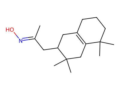 1-(3,3,5,5-Tetramethyl-1,2,4,6,7,8-hexahydronaphthalen-2-yl)propan-2-one oxime structure