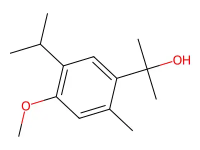 2-[4-Methoxy-2-methyl-5-(propan-2-yl)phenyl]propan-2-ol structure