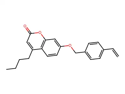4-butyl-7-[(4-vinylbenzyl)oxy]-2H-chromen-2-one structure