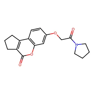 7-(2-Oxo-2-pyrrolidin-1-yl-ethoxy)-2,3-dihydro-1H-cyclopenta[c]chromen-4-one structure