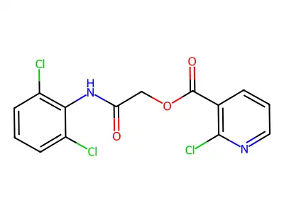 [(2,6-Dichlorophenyl)carbamoyl]methyl 2-chloropyridine-3-carboxylate structure