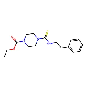 Ethyl 4-[(2-phenylethyl)carbamothioyl]piperazine-1-carboxylate structure