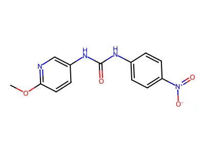 1-(6-Methoxypyridin-3-yl)-3-(4-nitrophenyl)urea structure