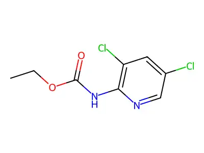 ethyl N-(3,5-dichloropyridin-2-yl)carbamate structure