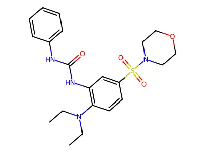 1-[2-(Diethylamino)-5-morpholin-4-ylsulfonylphenyl]-3-phenylurea structure