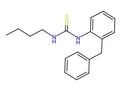 1-(2-Benzylphenyl)-3-butylthiourea structure