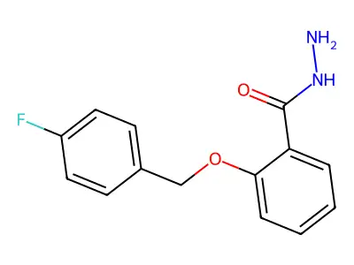2-[(4-Fluorophenyl)methoxy]benzohydrazide structure