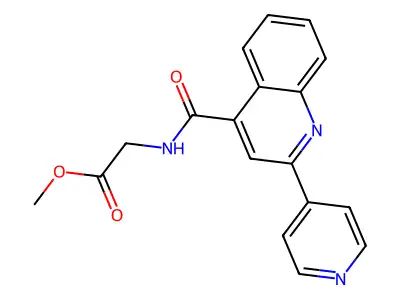 Methyl 2-{[2-(pyridin-4-yl)quinolin-4-yl]formamido}acetate structure