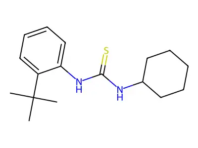 1-(2-Tert-butylphenyl)-3-cyclohexylthiourea structure
