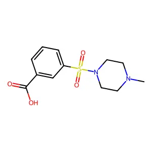 3-[(4-Methylpiperazin-1-yl)sulfonyl]benzoic acid structure