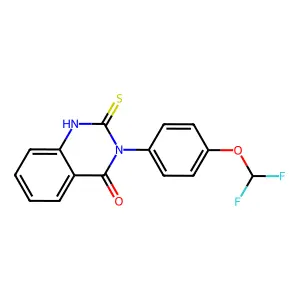3-[4-(Difluoromethoxy)phenyl]-2-sulfanyl-3,4-dihydroquinazolin-4-one structure