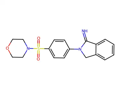 2-(4-(Morpholinosulfonyl)phenyl)isoindolin-1-imine structure