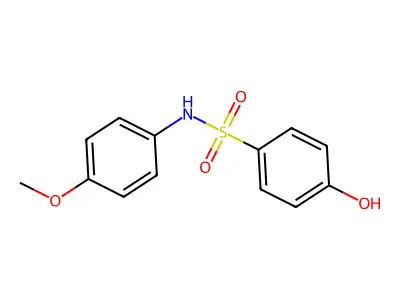 4-hydroxy-N-(4-methoxyphenyl)benzene-1-sulfonamide structure