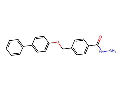 4-[(4-Phenylphenoxy)methyl]benzohydrazide structure