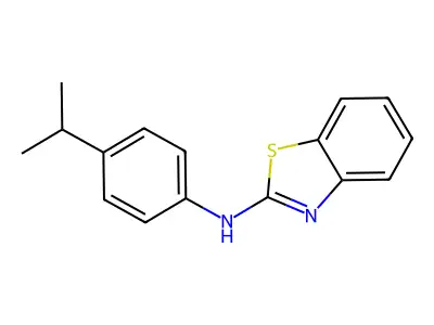 N-[4-(propan-2-yl)phenyl]-1,3-benzothiazol-2-amine structure