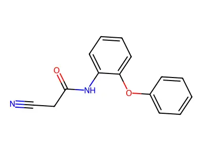 2-cyano-N-(2-phenoxyphenyl)acetamide structure