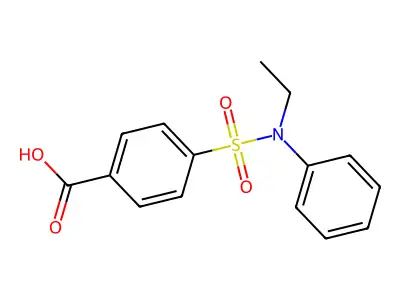 4-[Ethyl(phenyl)sulfamoyl]benzoic acid structure