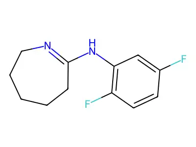 N-(2,5-Difluorophenyl)-3,4,5,6-tetrahydro-2H-azepin-7-amine structure