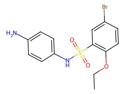 N-(4-aminophenyl)-5-bromo-2-ethoxybenzene-1-sulfonamide structure