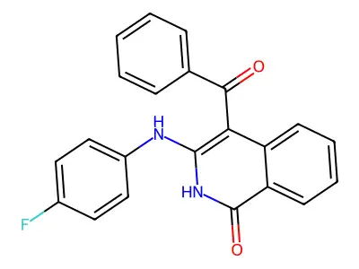 4-benzoyl-3-(4-fluoroanilino)-2H-isoquinolin-1-one structure