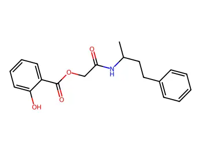 [2-Oxo-2-(4-phenylbutan-2-ylamino)ethyl] 2-hydroxybenzoate structure