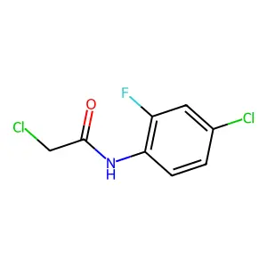 2-chloro-N-(4-chloro-2-fluorophenyl)acetamide structure