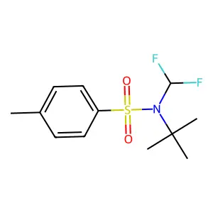 N-tert-butyl-N-(difluoromethyl)-4-methylbenzenesulfonamide structure