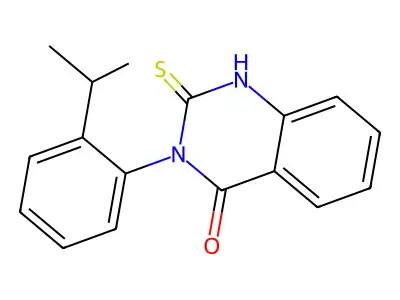 3-[2-(Propan-2-yl)phenyl]-2-sulfanyl-3,4-dihydroquinazolin-4-one structure