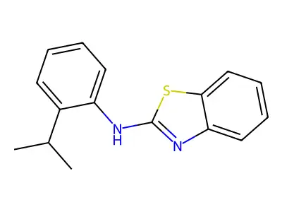 N-[2-(propan-2-yl)phenyl]-1,3-benzothiazol-2-amine structure