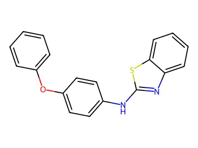 N-(4-phenoxyphenyl)-1,3-benzothiazol-2-amine structure