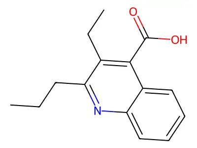 3-Ethyl-2-propylquinoline-4-carboxylic acid structure