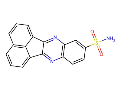 Acenaphtho[1,2-b]quinoxaline-9-sulfonamide structure