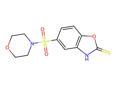 5-(Morpholine-4-sulfonyl)-benzooxazole-2-thiol structure