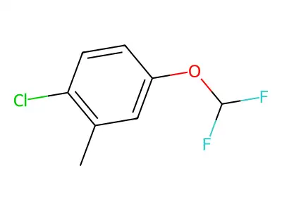 1-Chloro-4-(difluoromethoxy)-2-methylbenzene structure