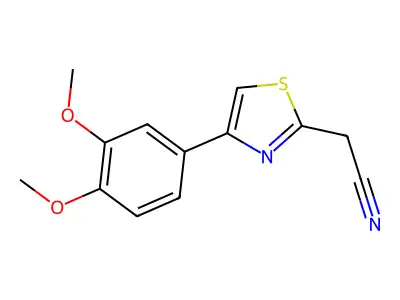 [4-(3,4-Dimethoxy-phenyl)-thiazol-2-yl]-acetonitrile structure