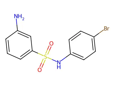 3-amino-N-(4-bromophenyl)benzene-1-sulfonamide structure