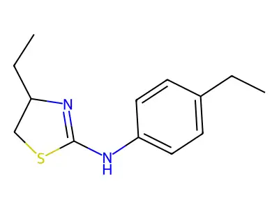 4-ethyl-N-(4-ethylphenyl)-4,5-dihydro-1,3-thiazol-2-amine structure