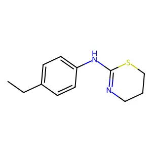 N-(4-ethylphenyl)-5,6-dihydro-4H-1,3-thiazin-2-amine structure