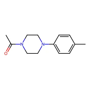 1-[4-(4-Methylphenyl)-1-piperazinyl]ethanone structure