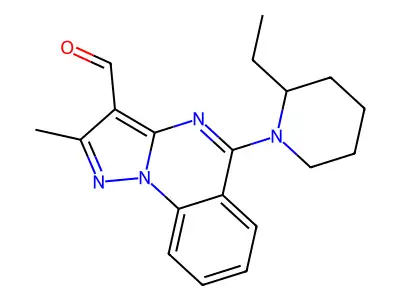 5-(2-Ethylpiperidin-1-yl)-2-methylpyrazolo[1,5-a]quinazoline-3-carbaldehyde structure