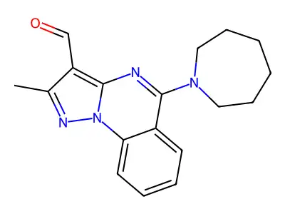 5-(Azepan-1-yl)-2-methylpyrazolo[1,5-a]quinazoline-3-carbaldehyde structure