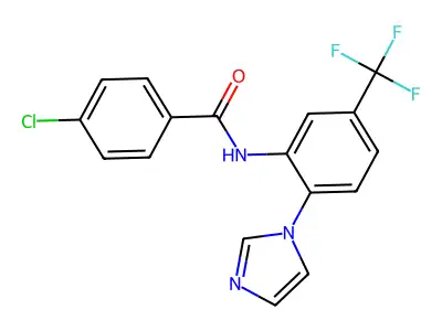 Benzamide, 4-chloro-N-[2-(1H-imidazol-1-yl)-5-(trifluoromethyl)phenyl]- structure
