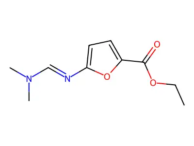 Ethyl 5-{(e)-[(dimethylamino)methylene]amino}-2-furoate structure